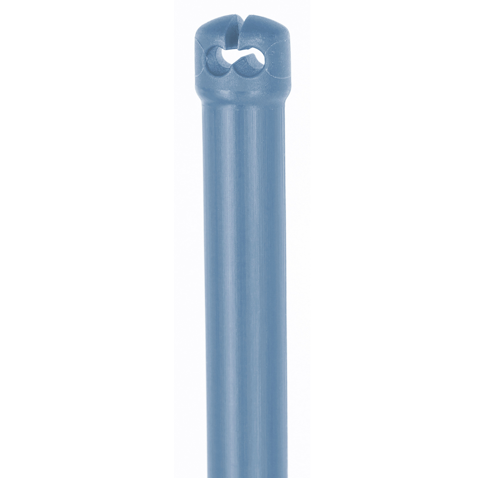 Piquet thermoplastique en fibre de verre Premium pour filet de clôture, double pointe, bleu