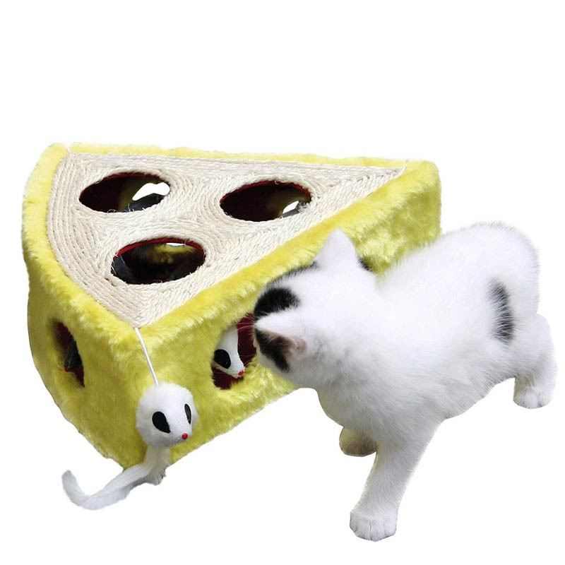 Jouet en sisal pour chats cheesy