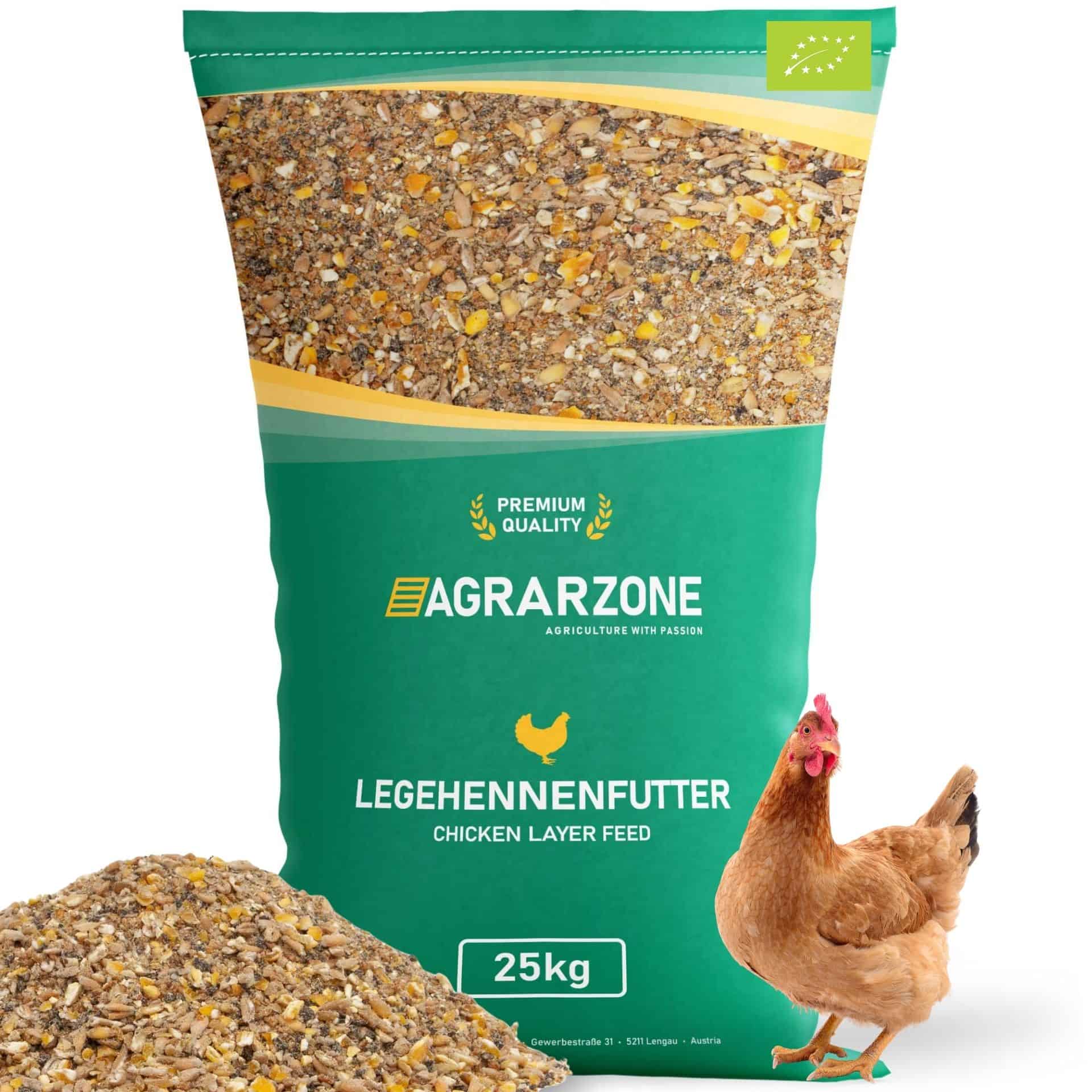 Aliment bio Agrarzone pour poules pondeuses farine de ponte 25 kg
