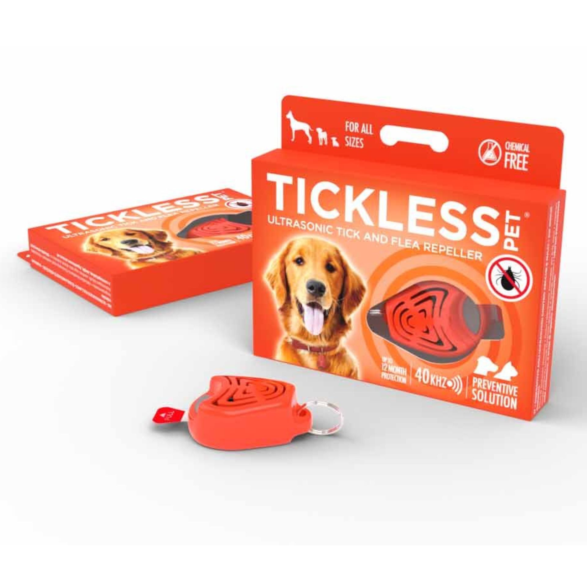Répulsif contre les tiques Tickless Pet orange