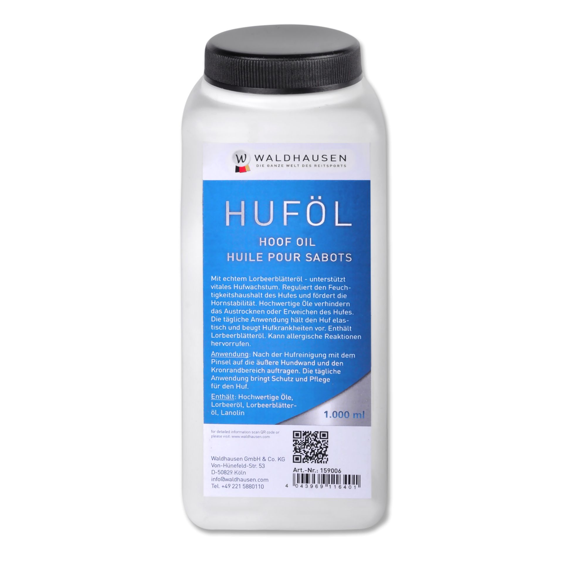 Huile pour sabots à l’huile de laurier, 1 l