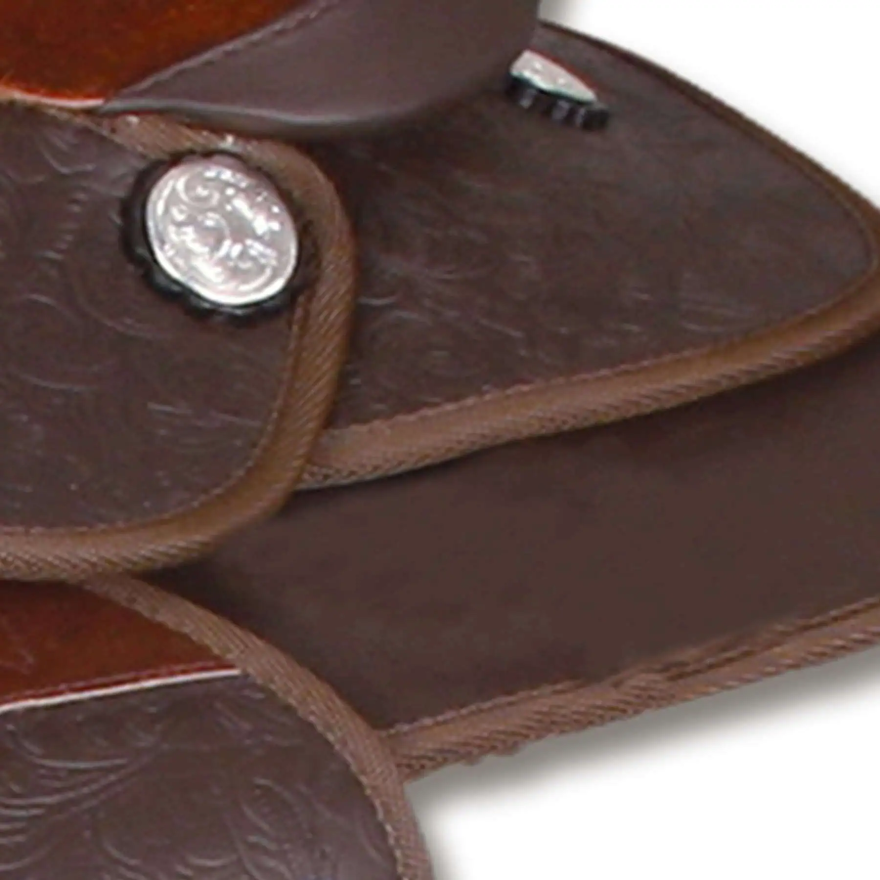 Selle western synthétique pour poney, marron