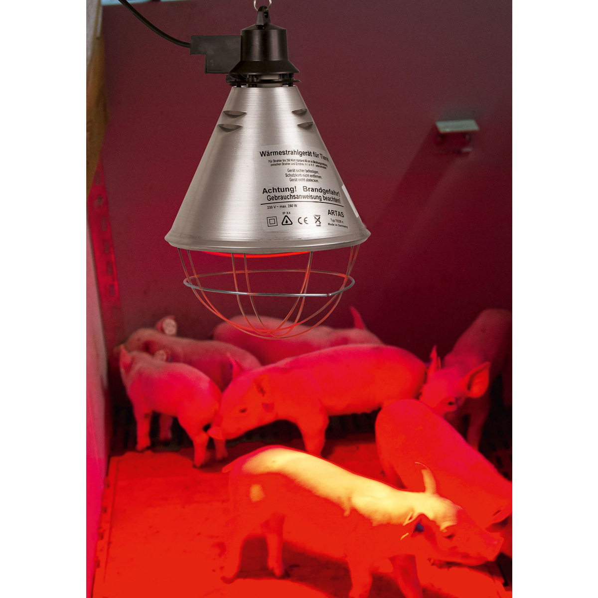 Lampe chauffante infrarouge 150w Câble de 2,5 m