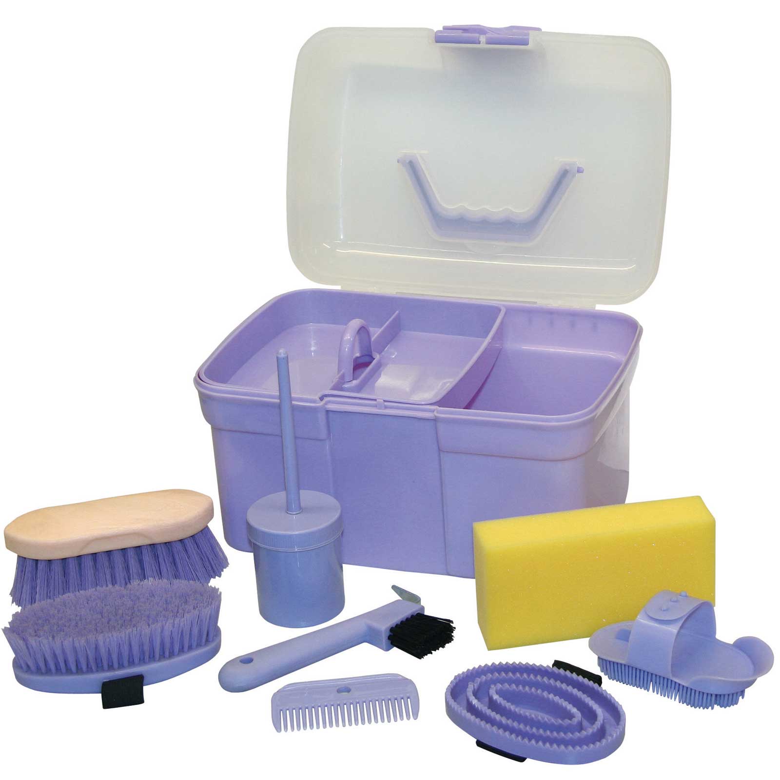 Boîte de nettoyage enfants avec contenu 8 pièces violet