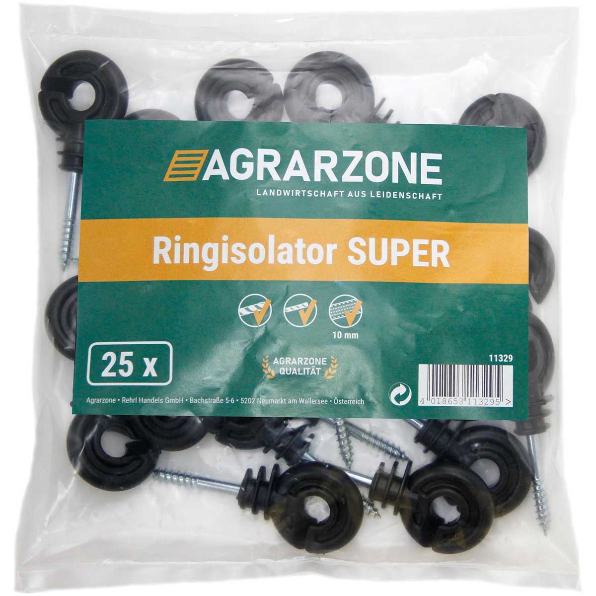 25x Isolateurs annulaire Agrarzone support de Ø 5 mm