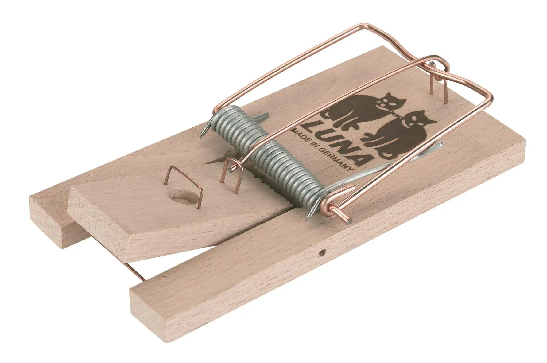 Rat trap Luna, wooden bait pedal, 1 pcs/pack