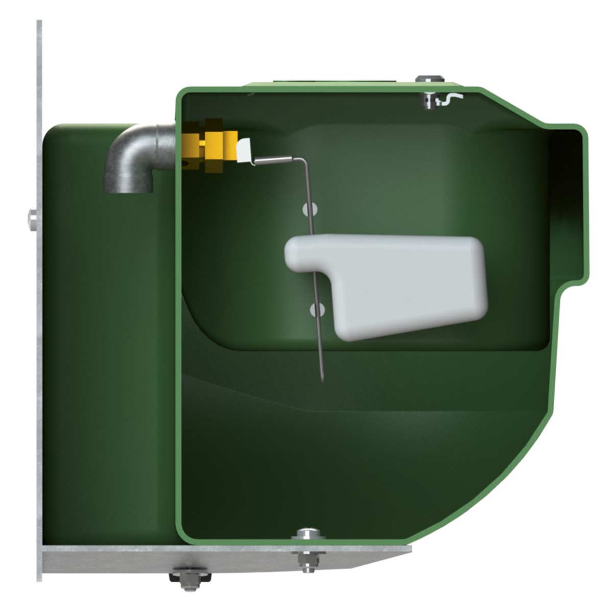 Double flotteur pour bassin d'eau potable s60 montage sur tuyau/mur