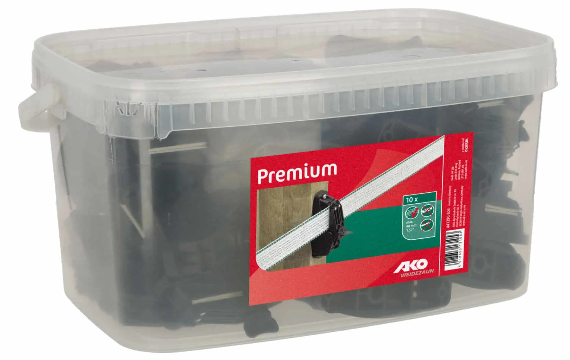 Isolateur de serrage Ako Premium seau de 60 pcs