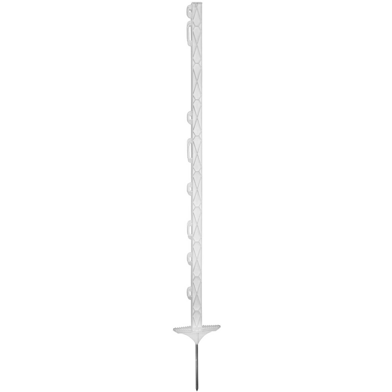 Piquet plastique Titan 110 cm, double marche pied, blanc (pack de 5 pcs)