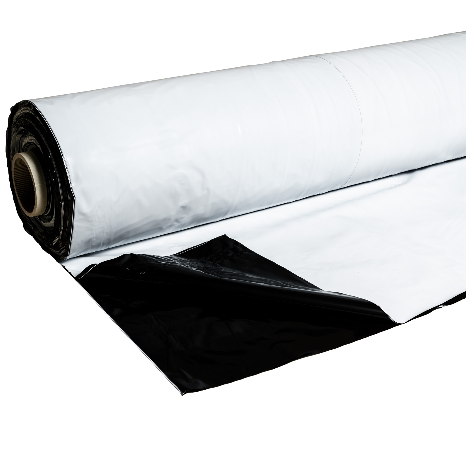 Bâche plastique d'ensilage noir/blanc, le rouleau de 10m x 50m