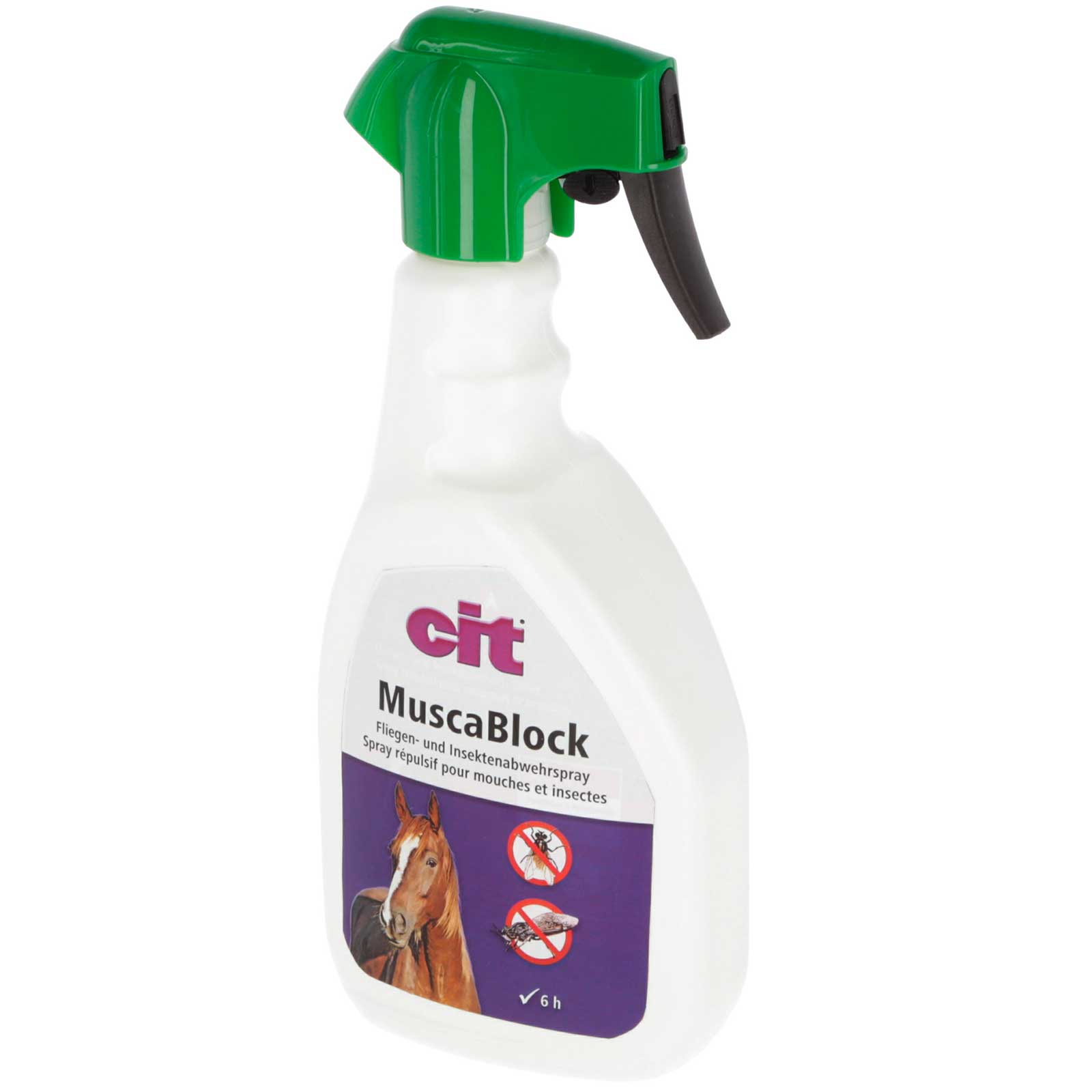 Spray protecteur anti-moustiques Cit MuscaBlock pour chevaux
