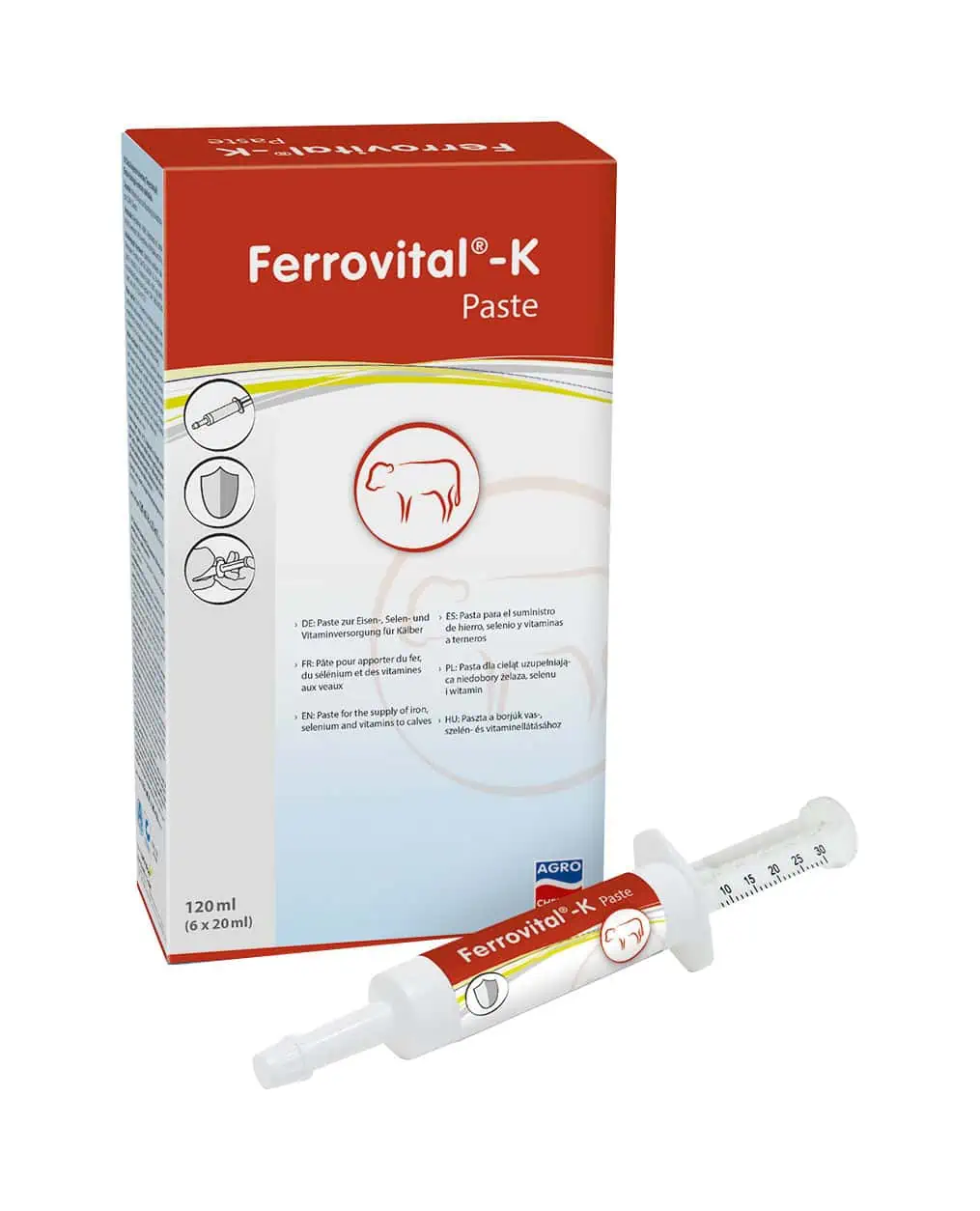 FERROVITAL-K iron paste 6 x 20 ml injectors