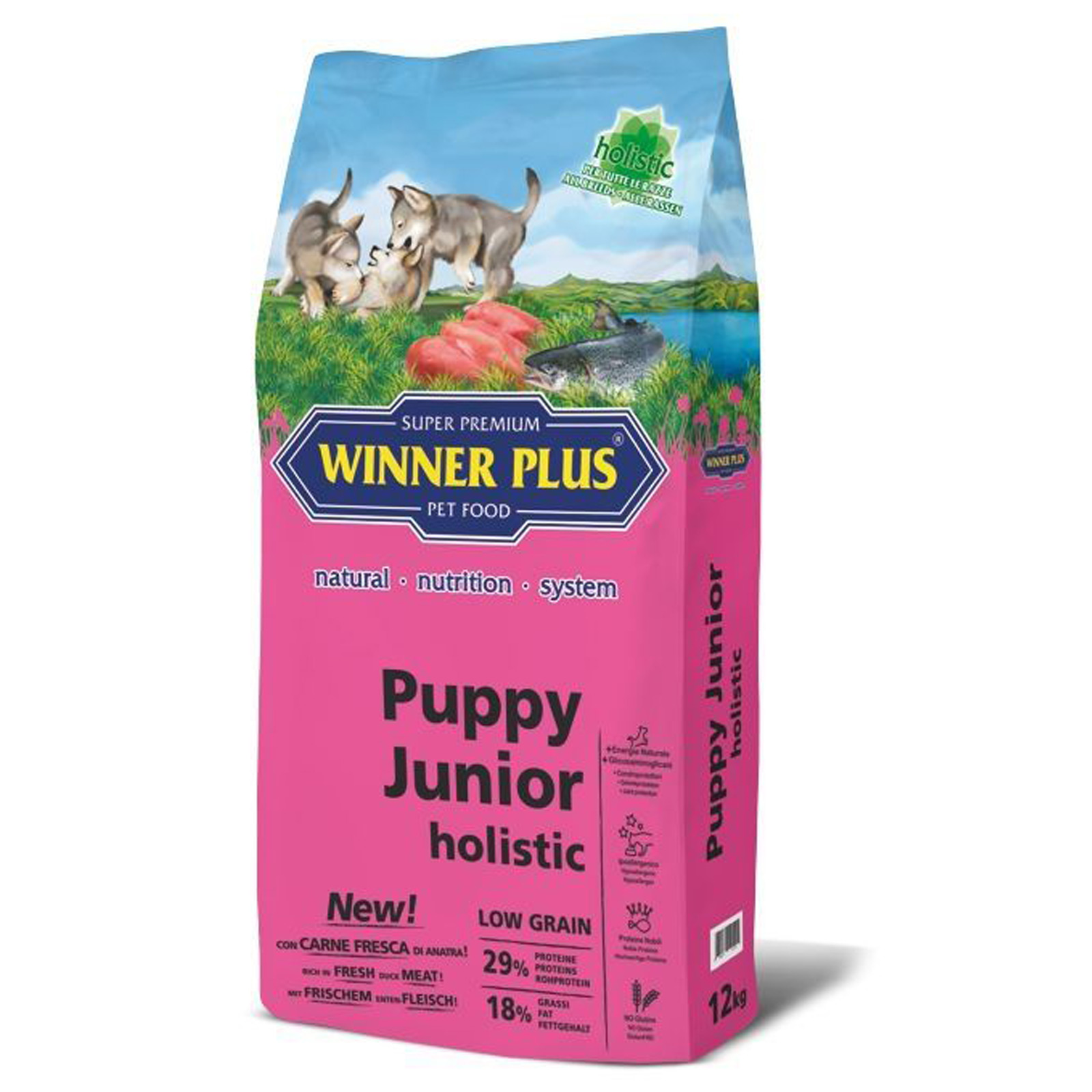 Winner Plus Holistic Puppy Junior au canard 2 kg