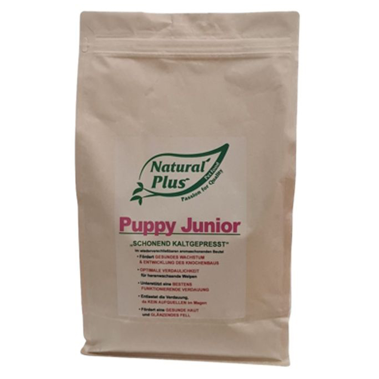 Natural Plus Puppy Junior, pressé à froid