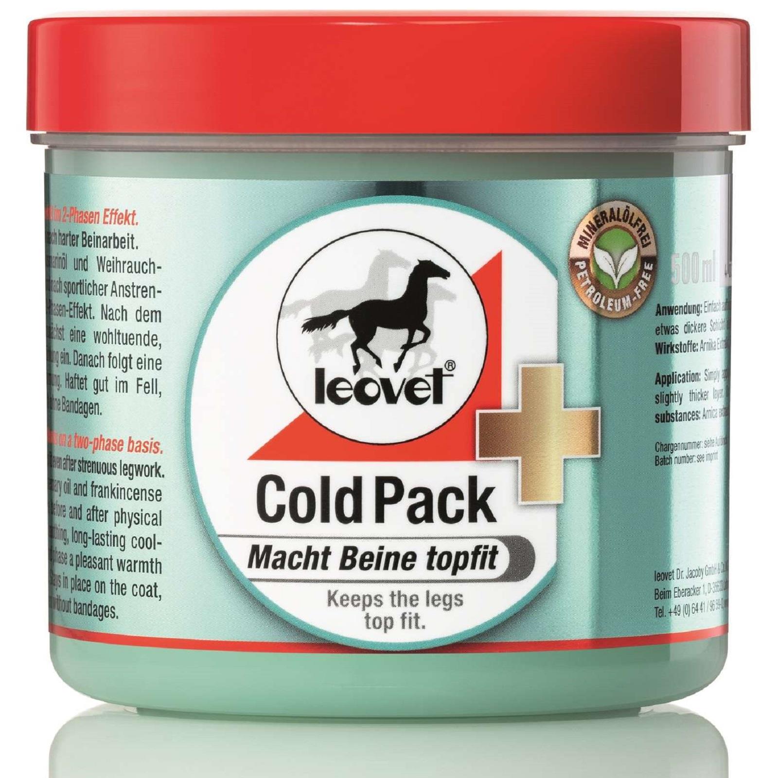 Crème musculaire Cold Pack Leovet pour chevaux 500 ml
