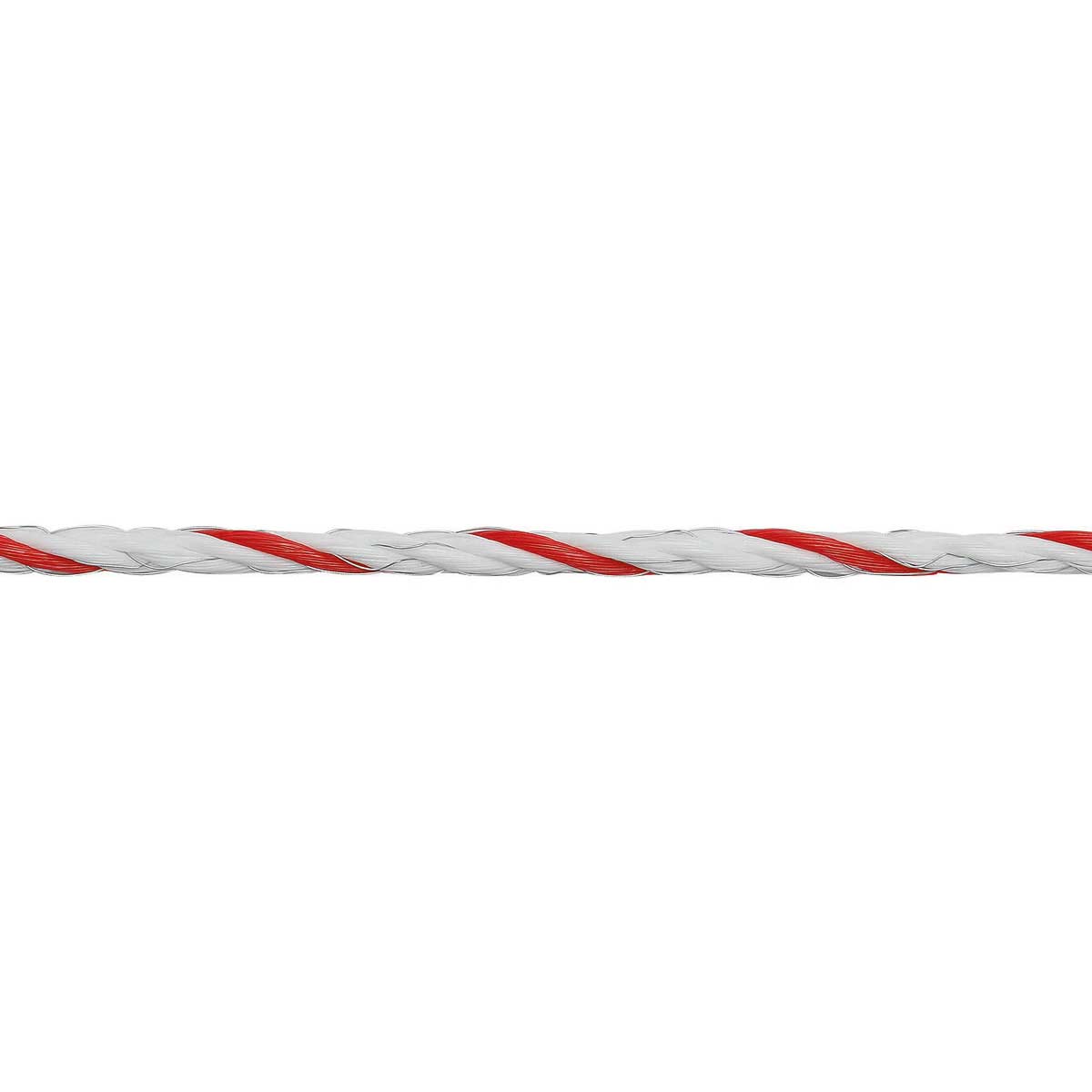 Corde de clôture électrique Agrarzone PREMIUM Ø 6mm, 0.30 TriCOND, blanc-rouge 200 m x 6 mm