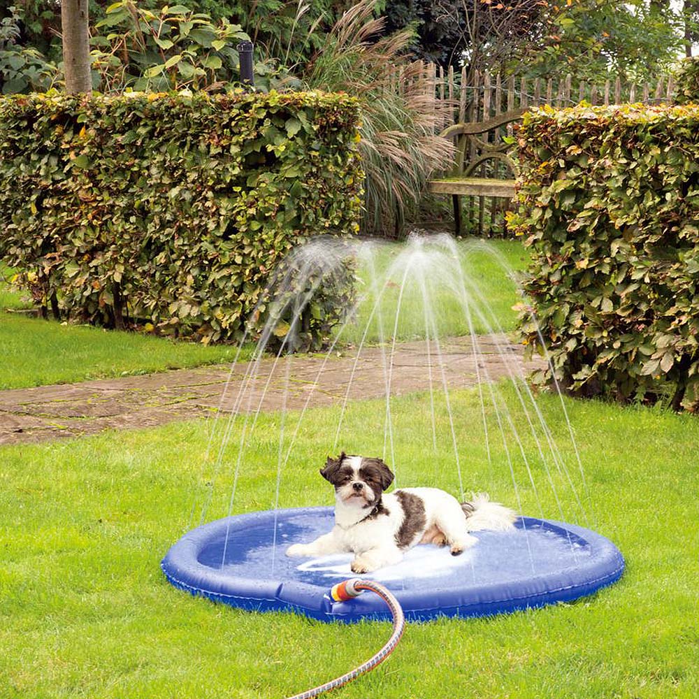 Tapis rafraîchissant chien SPLASH avec pulvérisation d'eau 100 cm