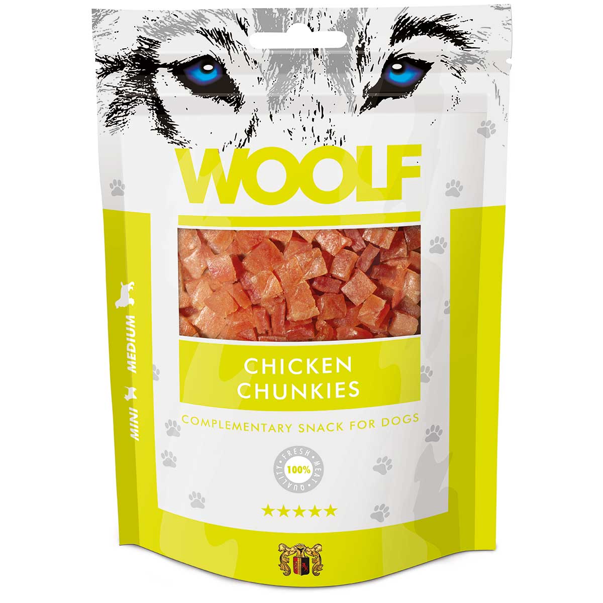 Woolf friandise pour chiens poulet Chunkies