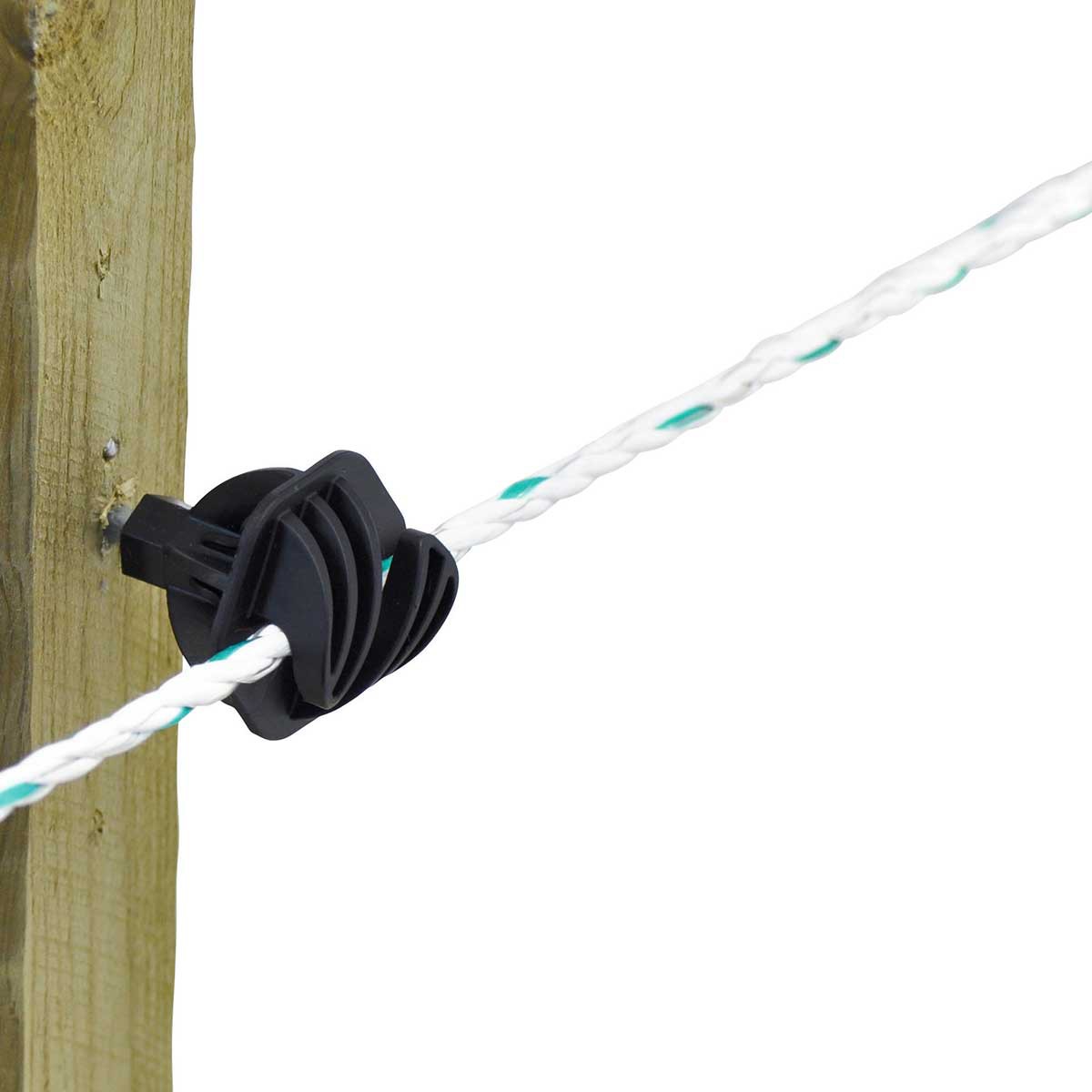 Corde de clôture électrique AKO Premium Line 200m, Ø 6,5mm, 6x0.20 Niro + 3x0.25 cuivre, blanc-vert