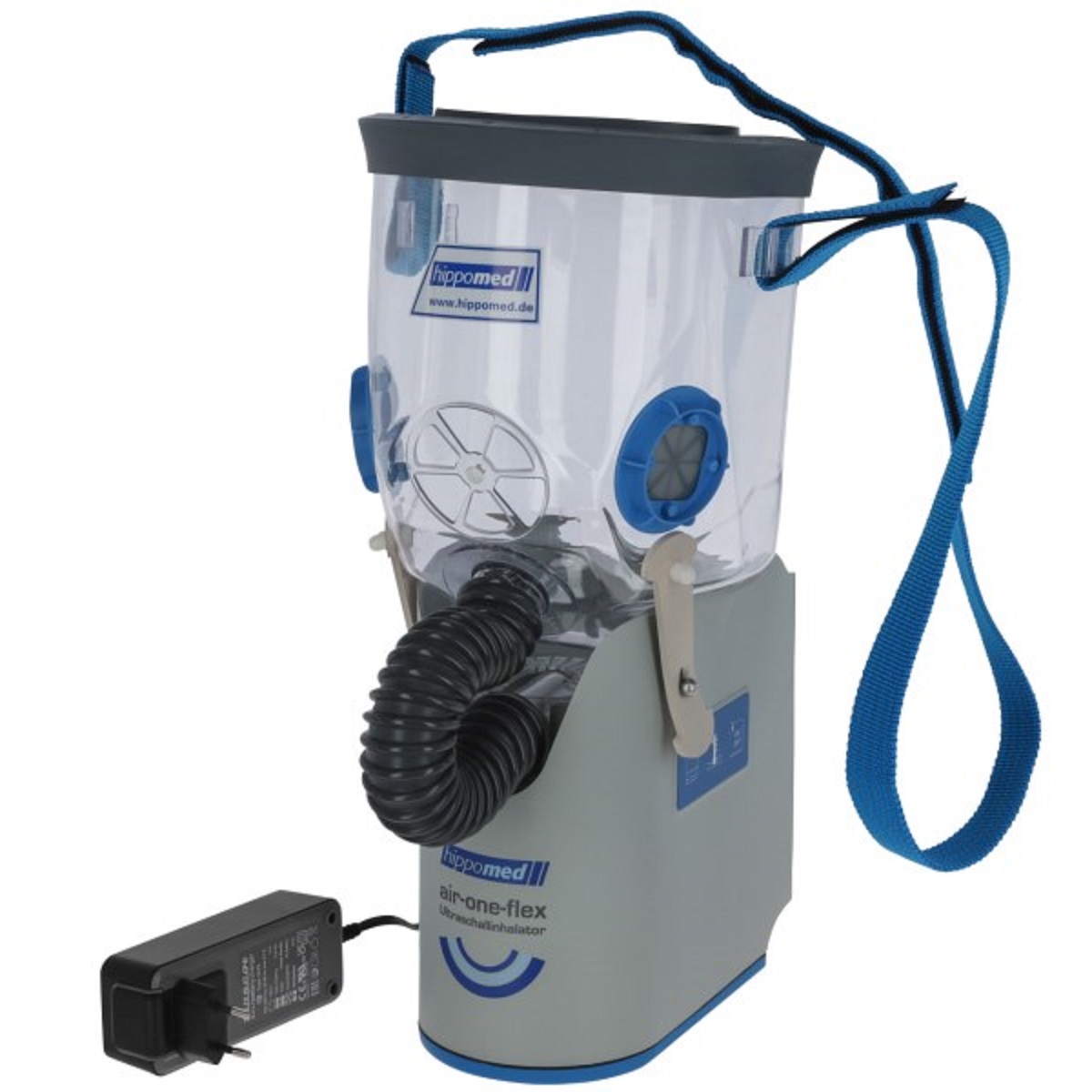 Inhalateur à ultrasons Hippomed à batteries pour chevaux AirOne Flex avec masque FULL