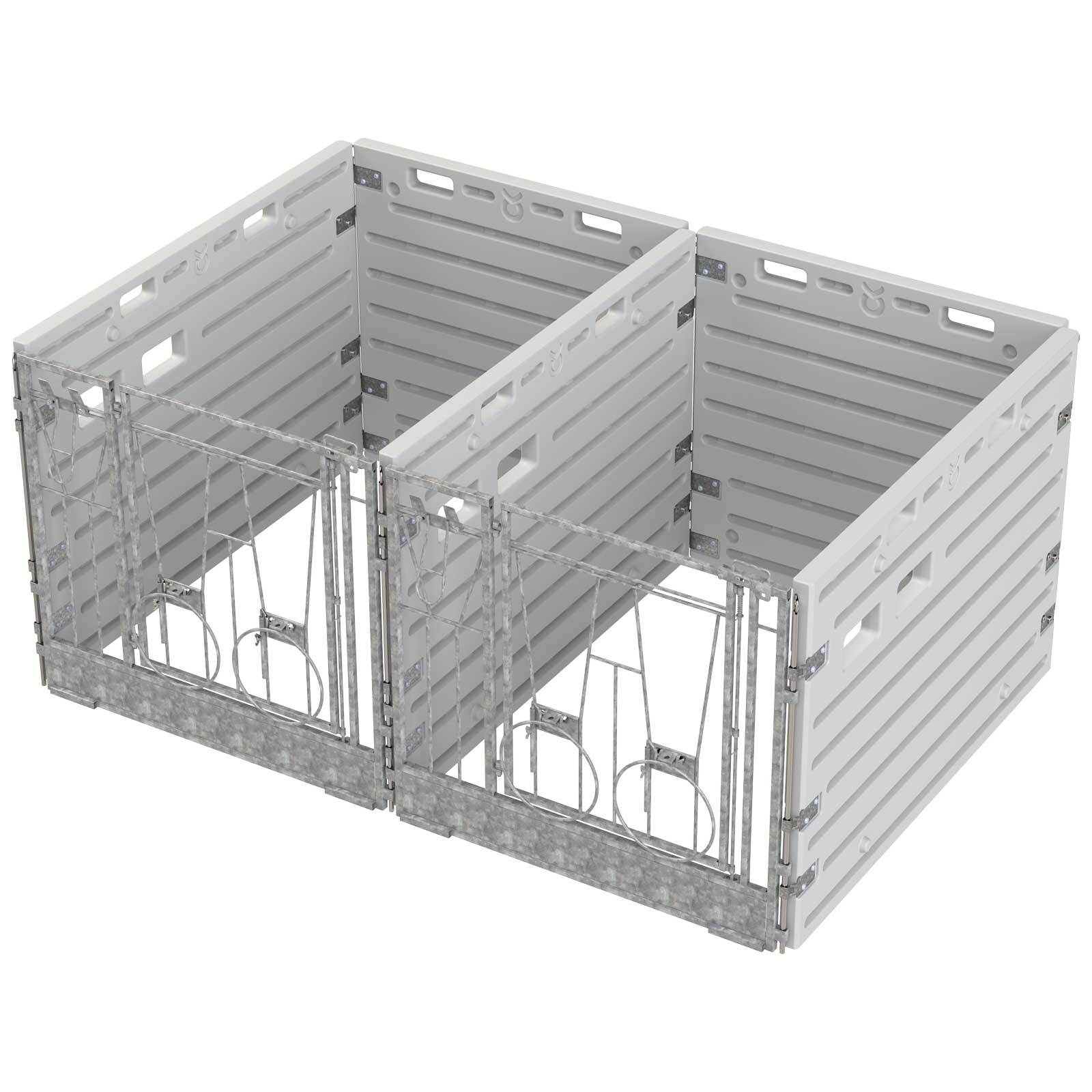 Case a veaux modulaire - doubles box indépendants