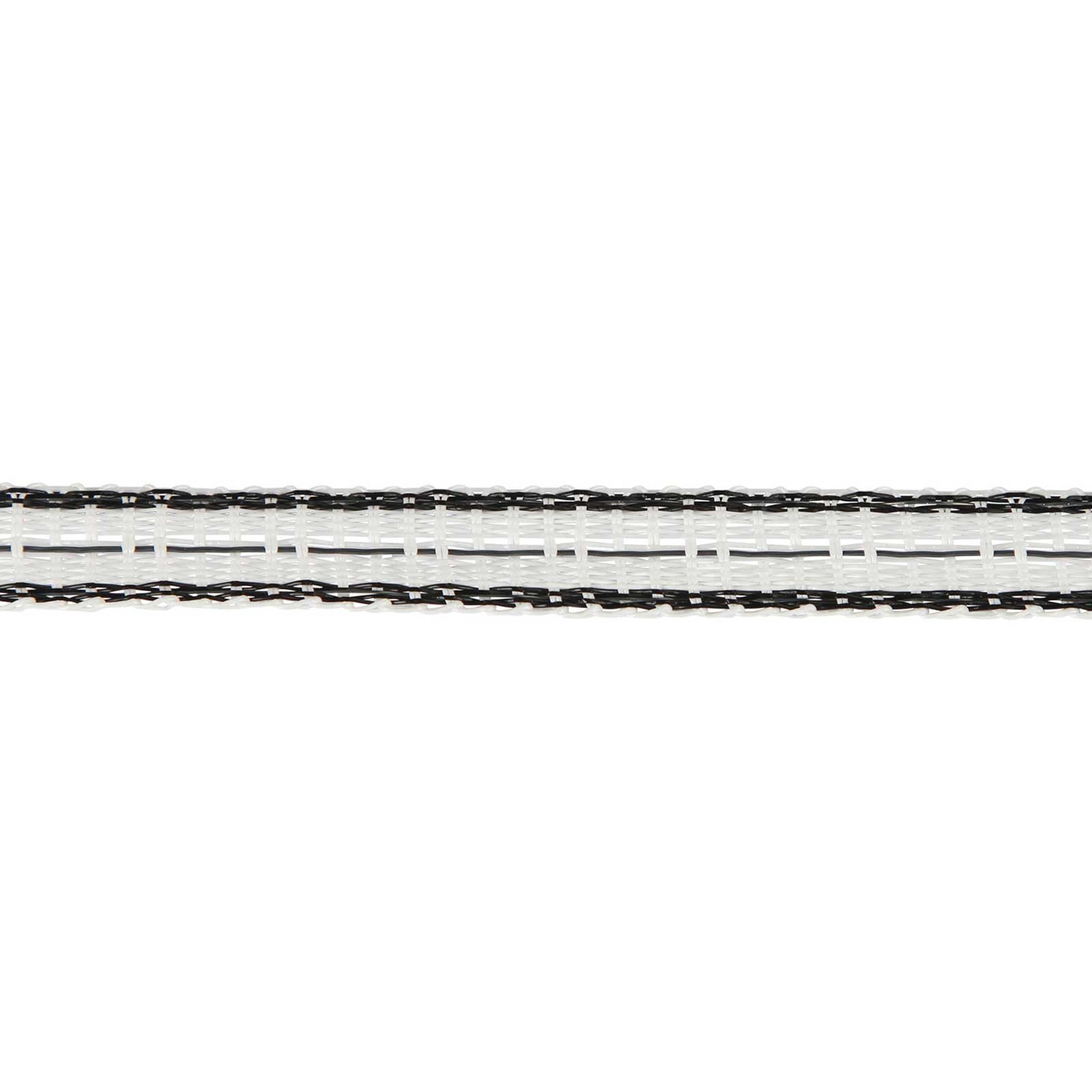 Ruban de clôture électrique AKO TopLine 200 m, 0,25 TriCOND, blanc / noir