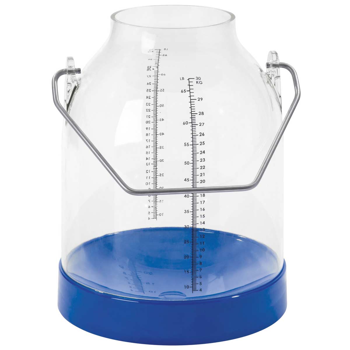 Seau à lait en plastique 30 litres hauteur du support 117 mm