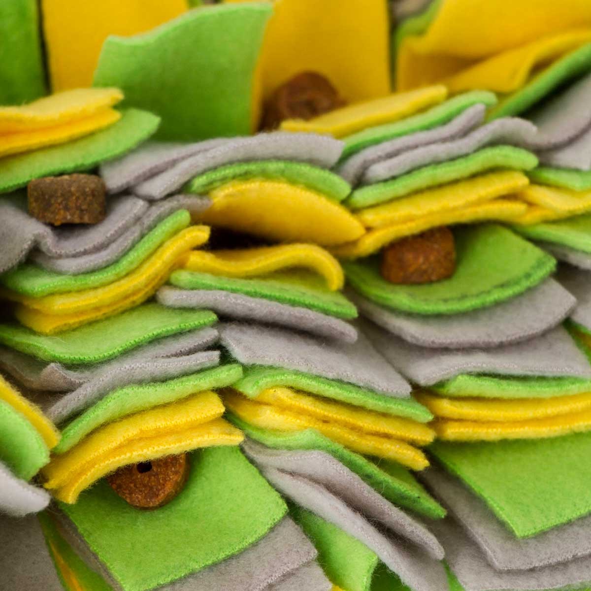 Kerbl Tapis à renifler jaune/vert/gris 70 x 50 cm