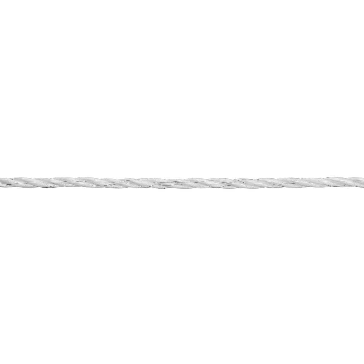 Corde de clôture électrique AKO EconomyLine 200 m, Ø 6 mm, 6x0.20 acier inoxydable, blanc