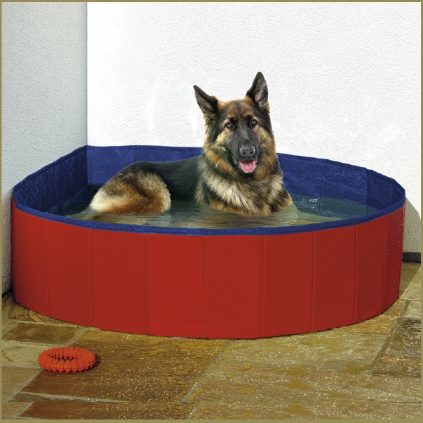 Karlie Piscine pour chiens doggy pool rouge 80 cm