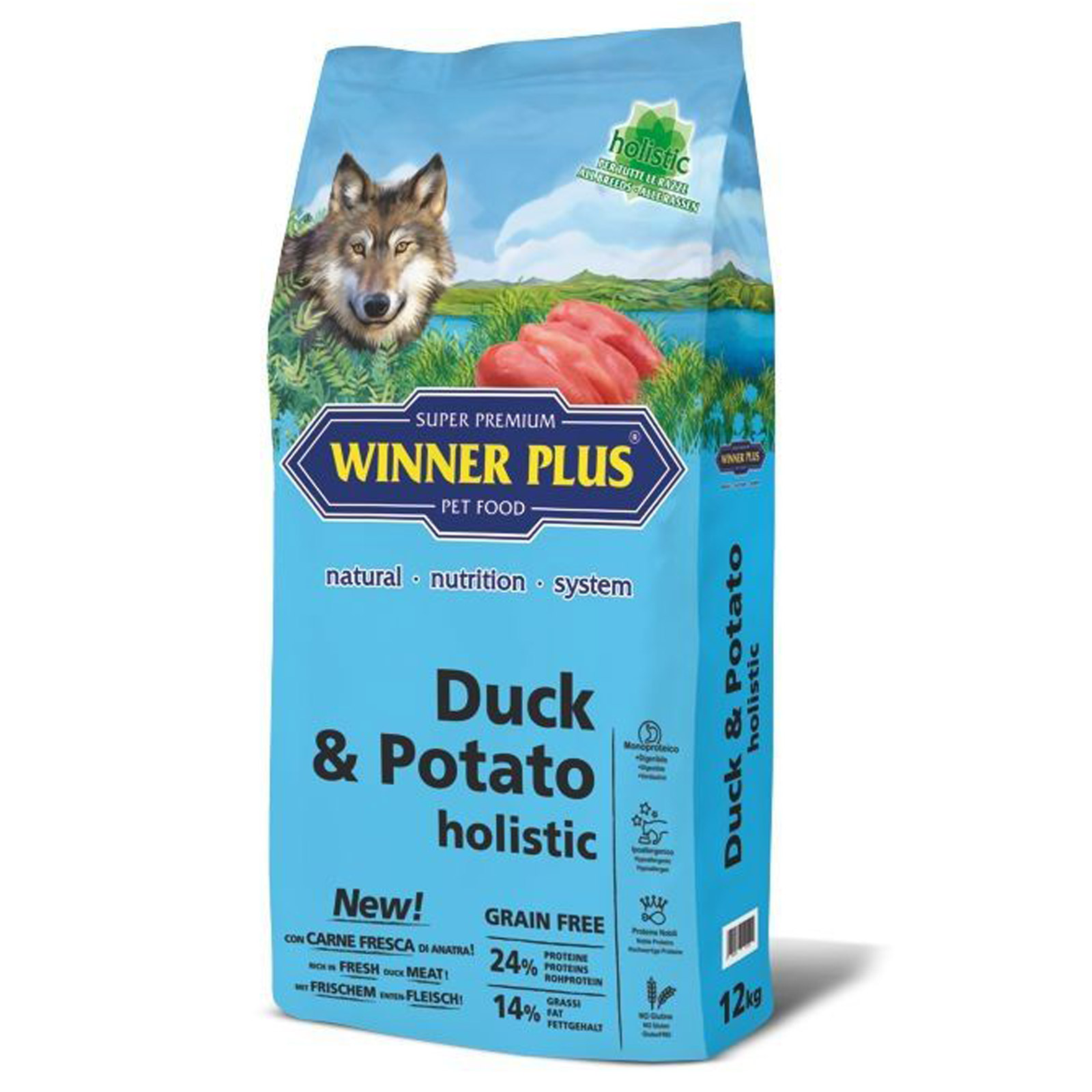 Winner Plus Holistic Duck & Potato au canard 2 kg