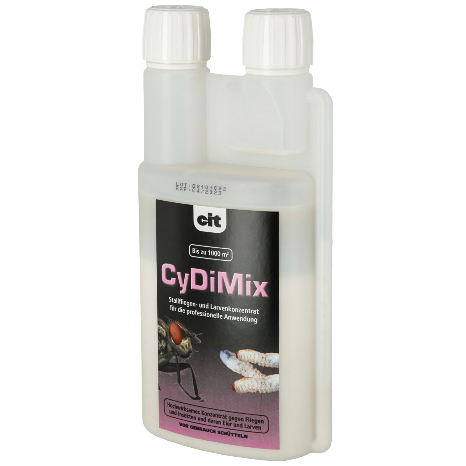 Insecticide concentré Cit CyDiMix pour les larves et les mouches d'étables 500 ml