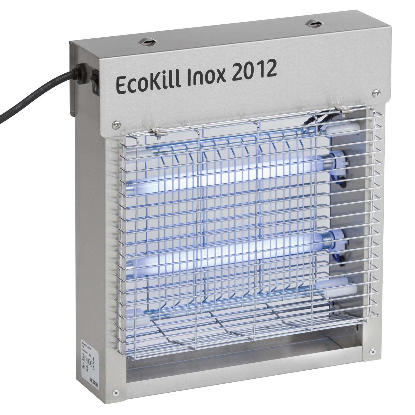 Tue-mouches électrique EcoKill Inox 2 x 6 W