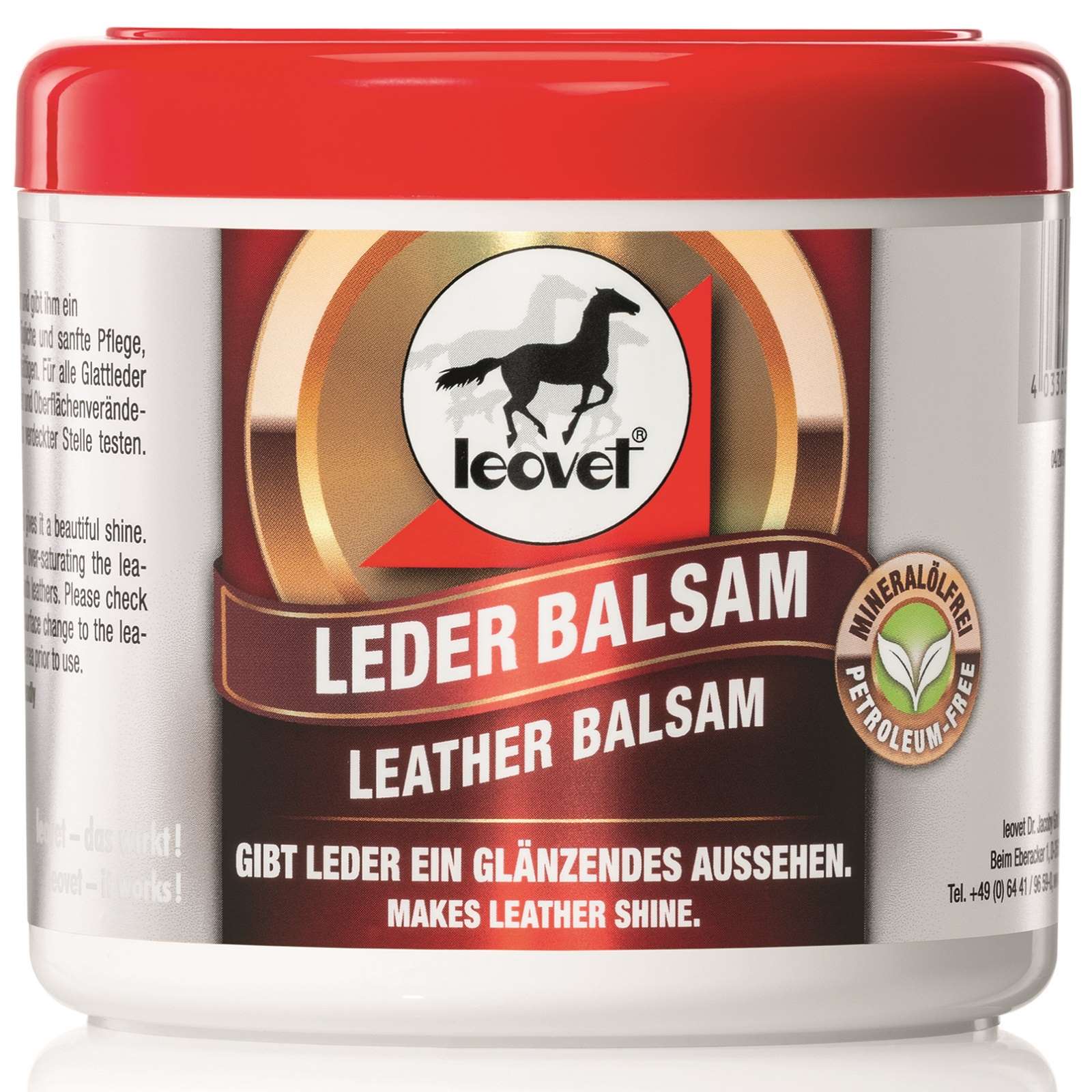Leder Balsam pour l'entretien du cuir Leovet 500 ml