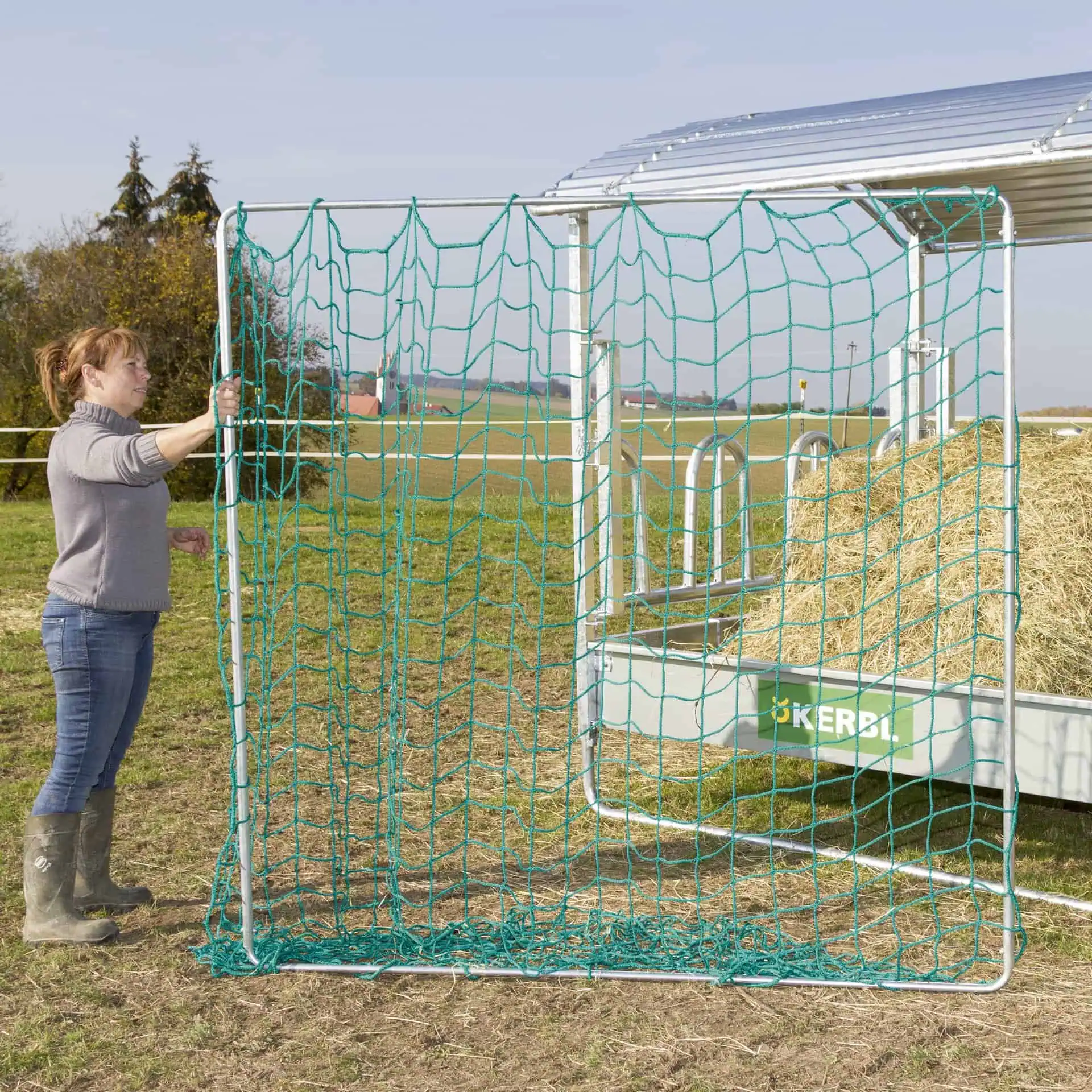 Cadre pour un filet d'économie d'aliments pour animaux