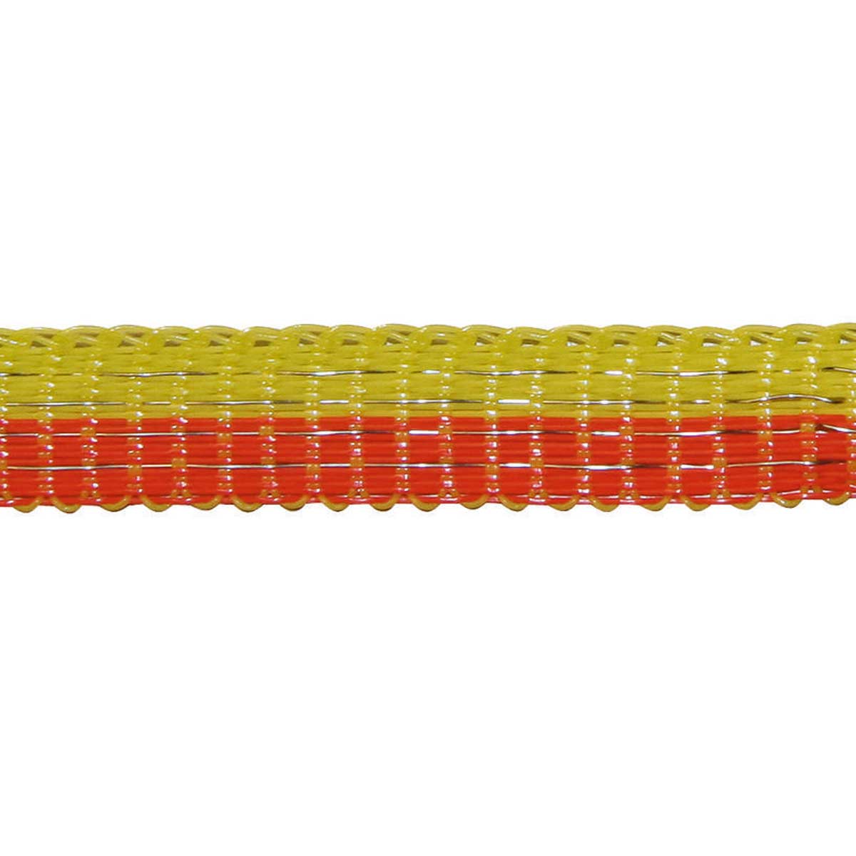 Ruban de clôture électrique Agrarzone BASIC 10 mm, 4x0,16 acier inox, jaune-orange 250 m x 10 mm