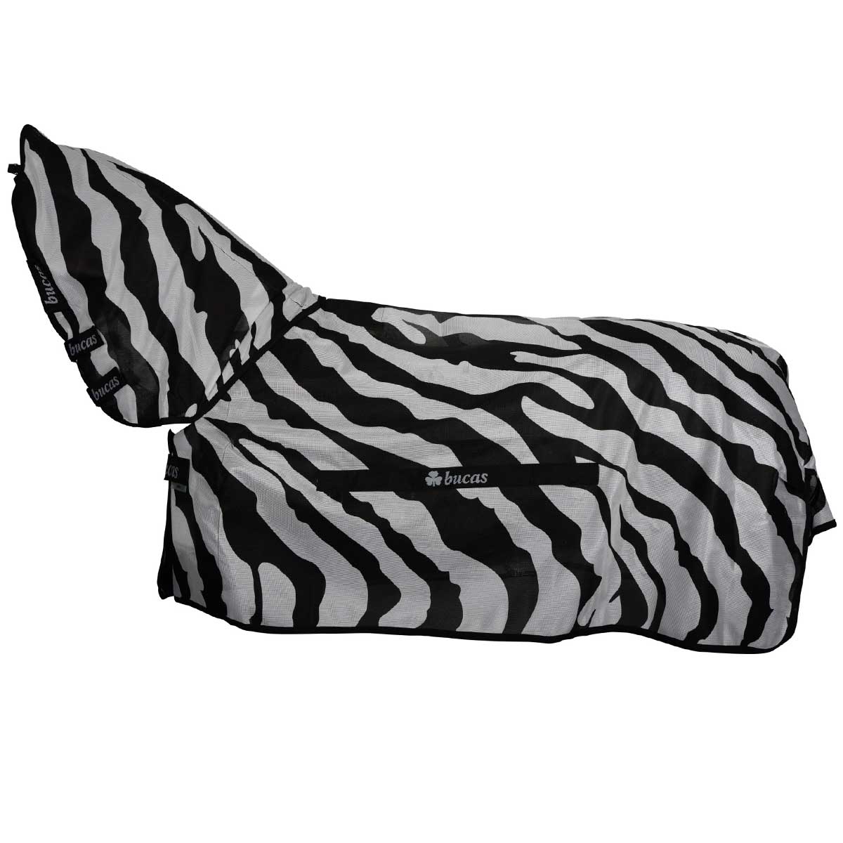 Couverture anti mouches cheval Bucas Buzz-Off Zebra Full-Neck