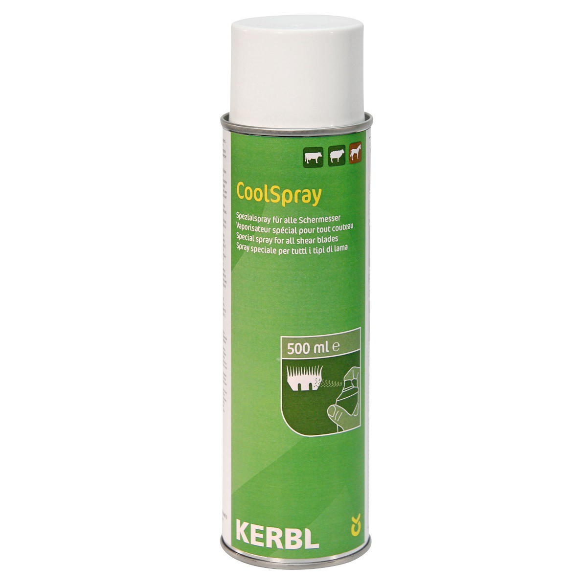 Coolspray spray de refroidissement et de nettoyage Kerbl pour tondeuses 500 ml