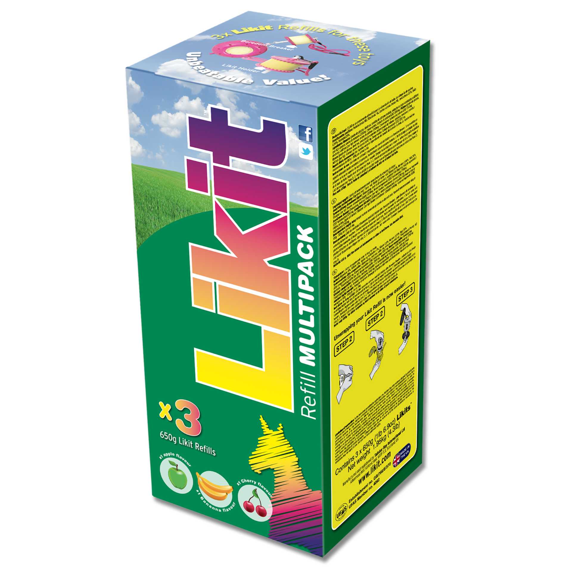 Assortiment Likit, 3 × 650 g