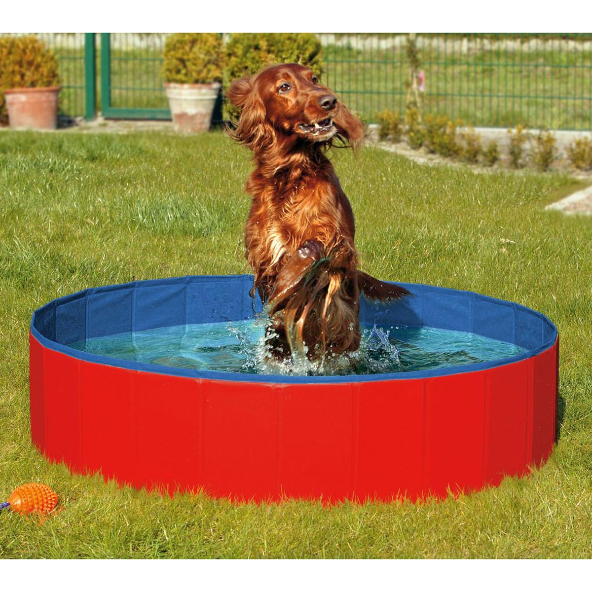 Karlie Piscine pour chiens doggy pool rouge 80 cm
