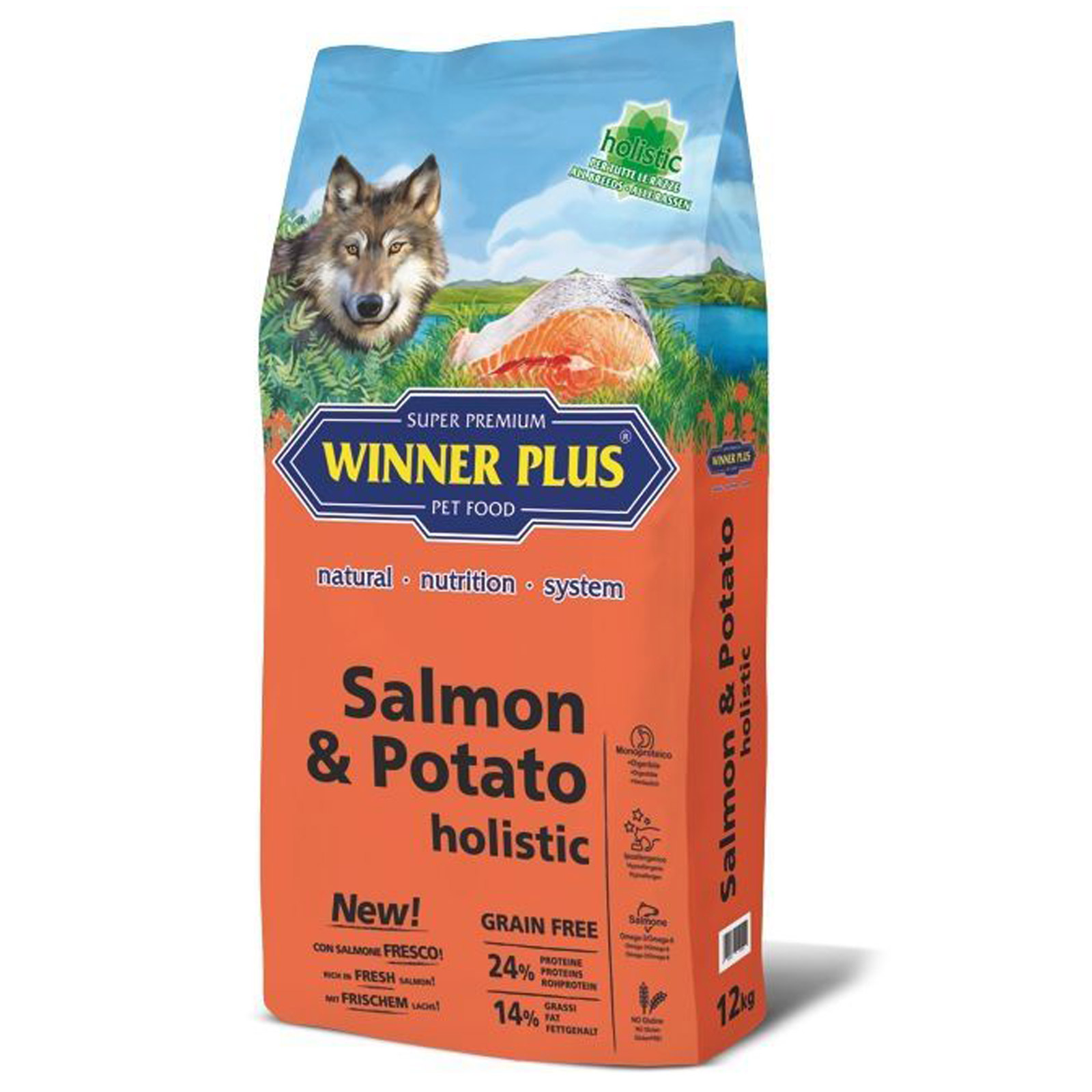 Winner Plus Holistic Salmon & Potato au saumon frais 2 kg