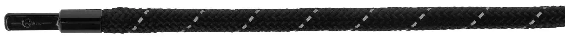 Lead Rope Reflective black/silver, Snap Hook