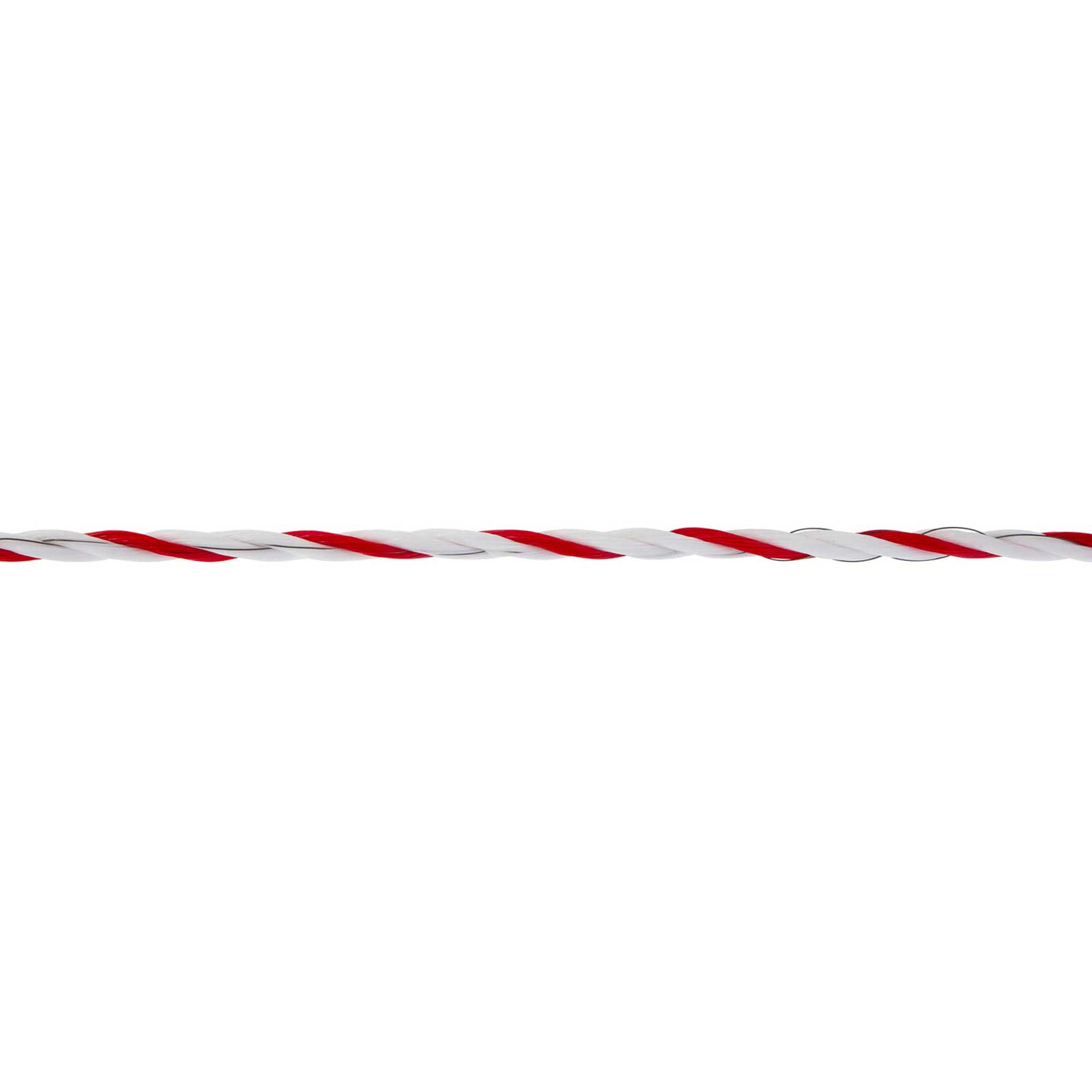 Corde de clôture électrique AKO TopLine Plus 200 m, Ø 6mm, 6x0.30 TriCOND, blanc / rouge