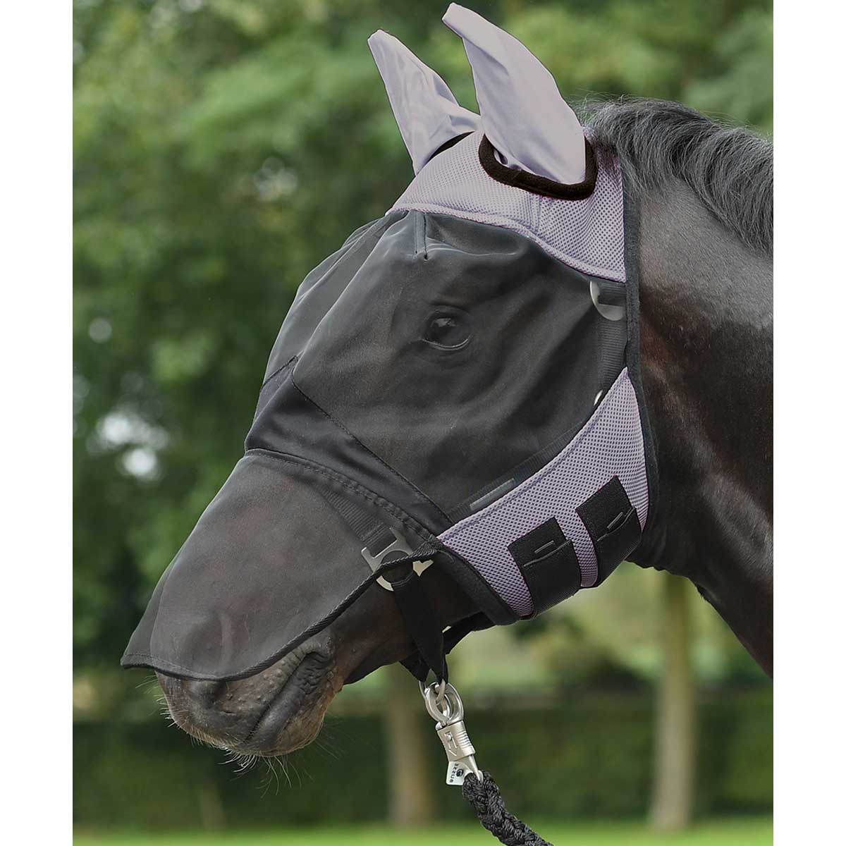 BUSSE Masque anti-mouches pro gris/noir X-FULL