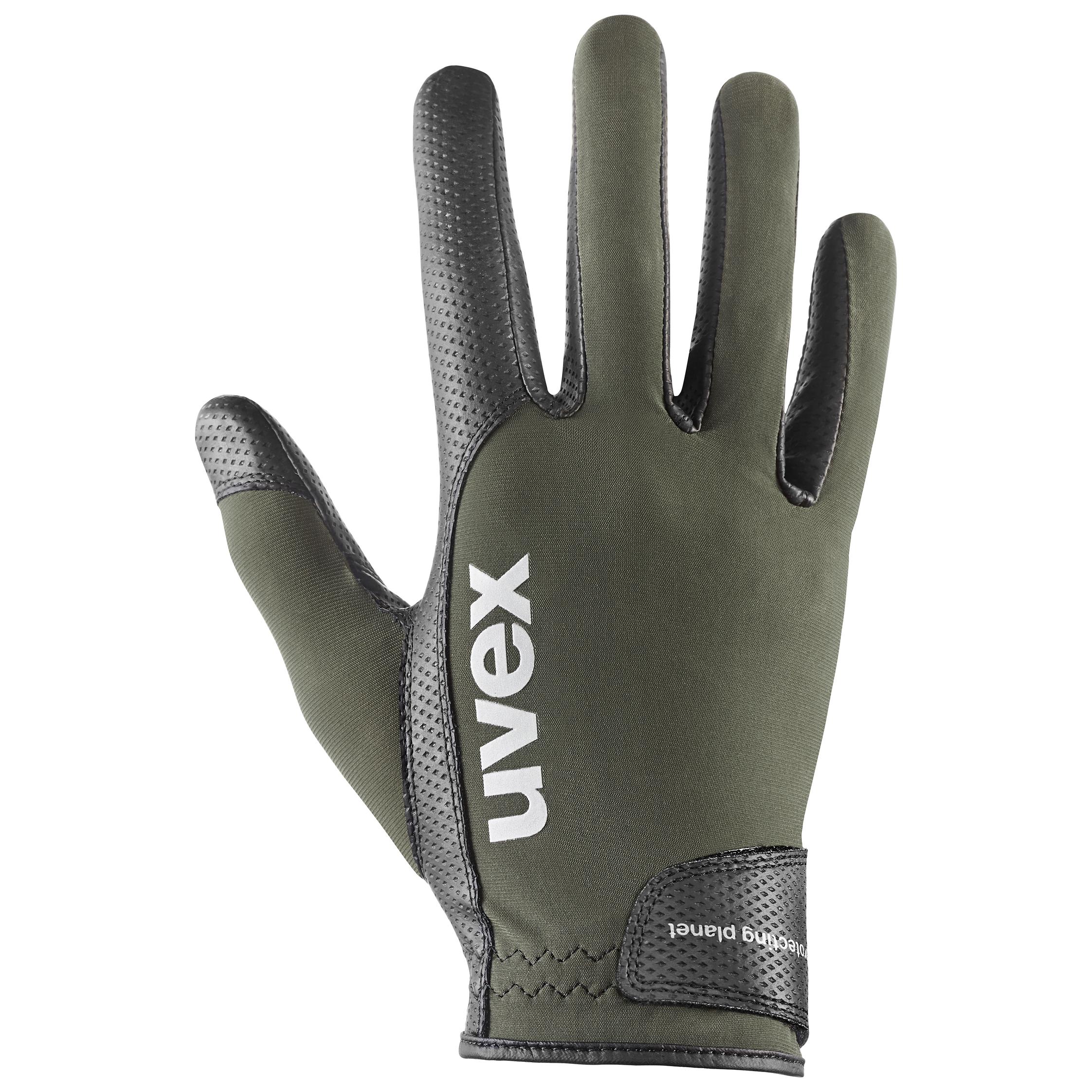 Gants d'équitation uvex vida planet black-olive 8