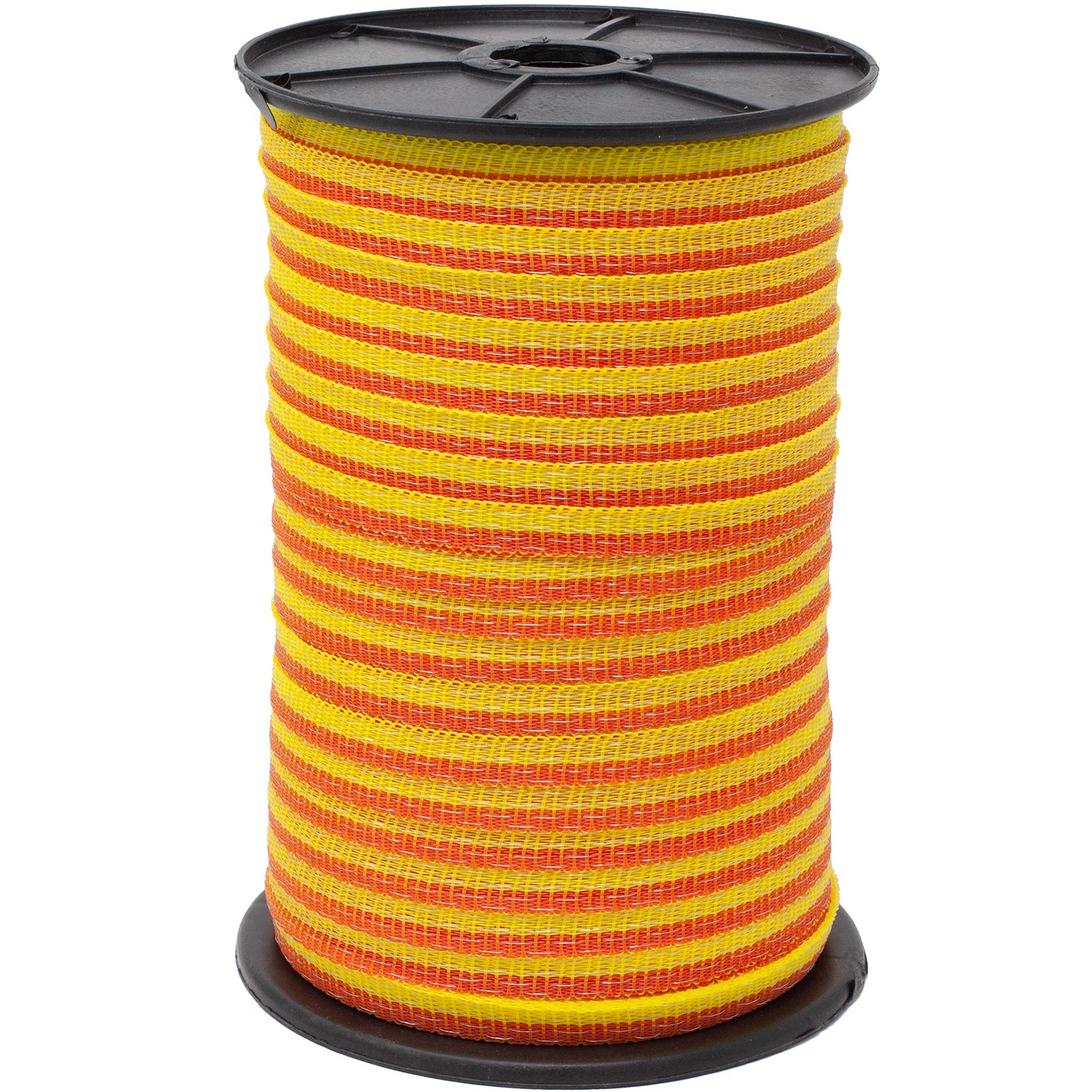 Ruban de clôture électrique Agrarzone BASIC 10 mm, 4x0,16 acier inox, jaune-orange