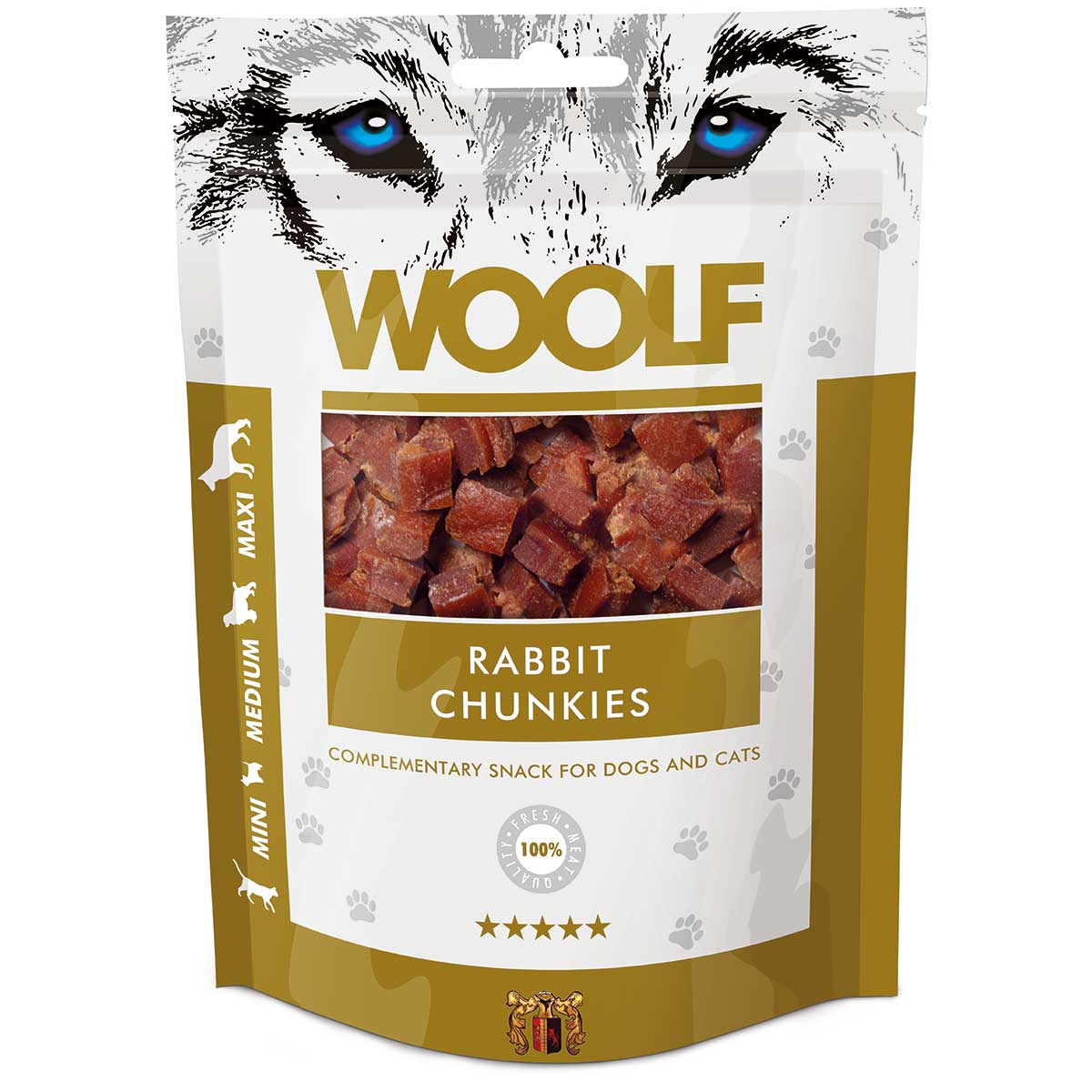 Woolf Chunkies, friandises pour chiens au lapin