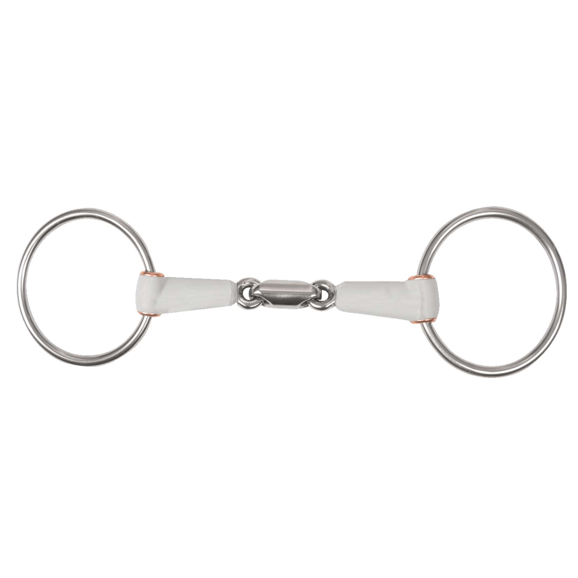 Mors de filet Beris, double brisure, anneau 7,5cm