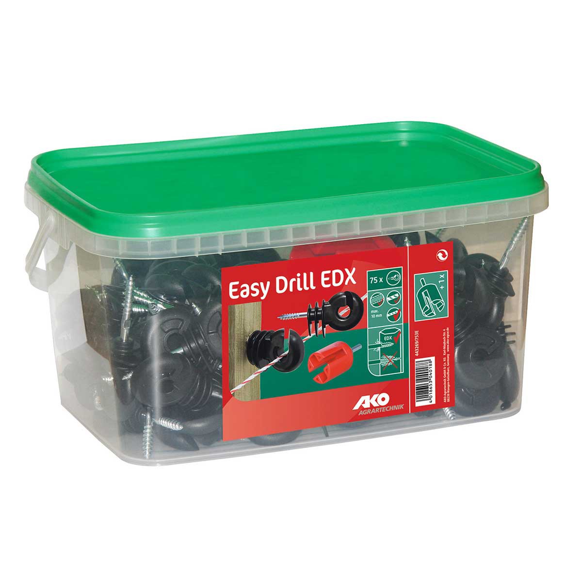 75x Isolateur annulaire Premium Easy Drill EDX AKO avec visseur