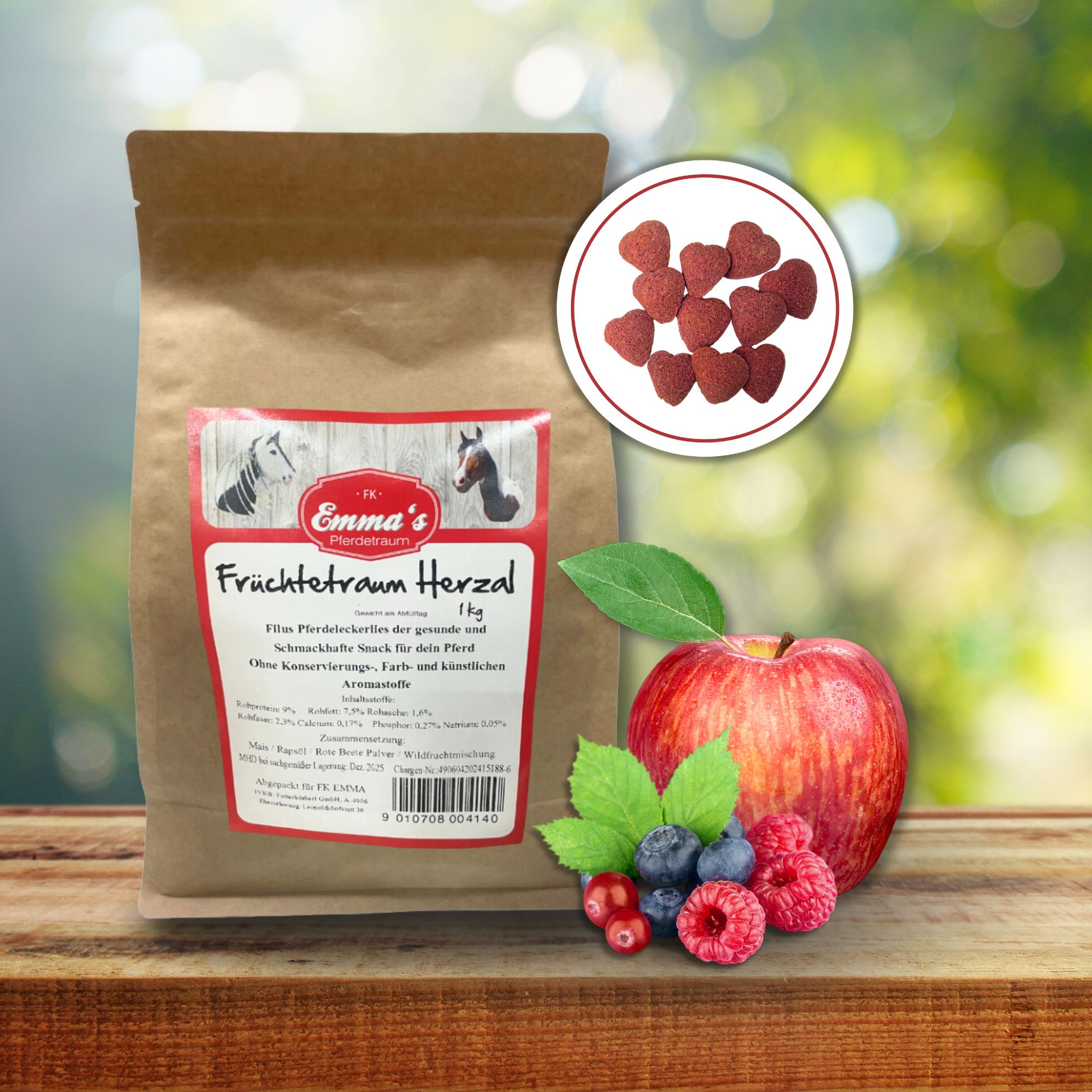 Friandise Emmas Horse Fruit Dream Herzal 1 kg